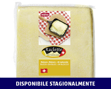 MILFINA 
 RACLETTE, 1/4 DI FORMA