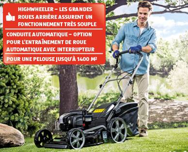 Tondeuse à gazon à essence PLUS 3 R GARDENLINE(R)