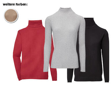 BLUE MOTION DAMEN-ROLL/ STEHKRAGEN-PULLOVER