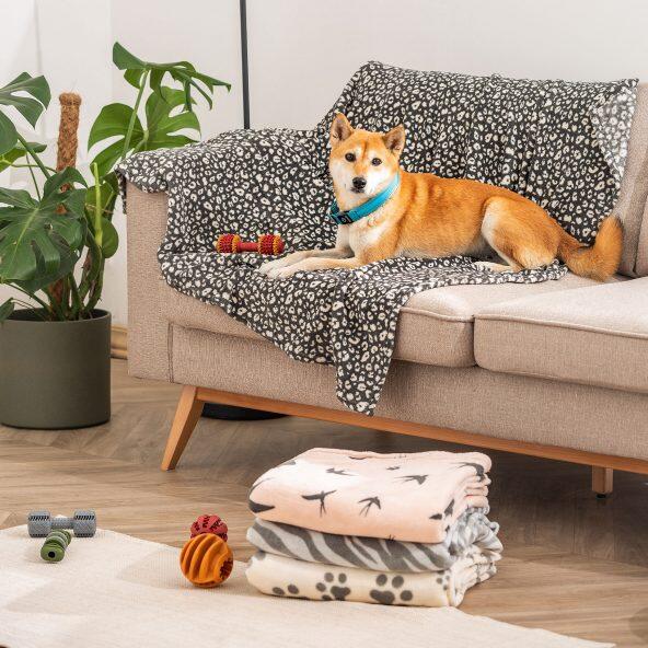 HOME CREATION(R) 	 				Plaid en polaire coral