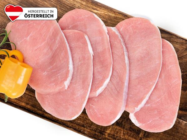 Frische Minutensteaks vom Schwein