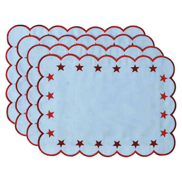 KIRKTON HOUSE Scalloped Placemats - 4Pk