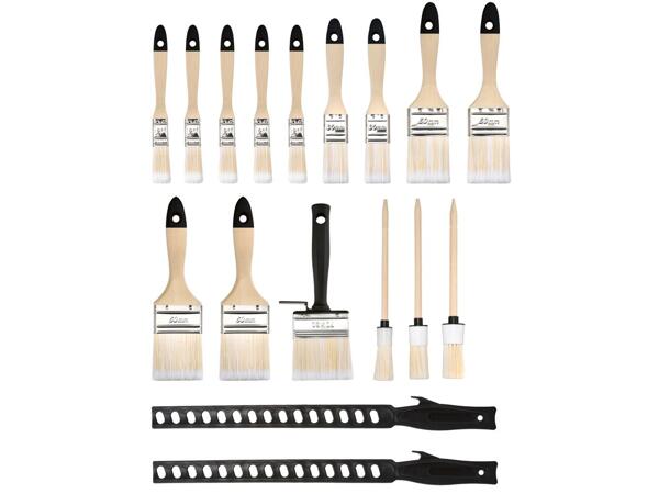 Paintbrush set, 17 pieces