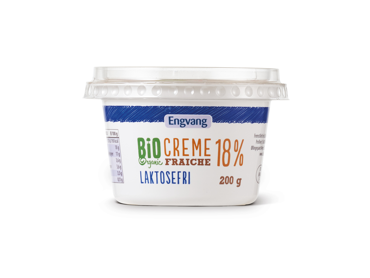 ENGVANG Økologisk laktosefri creme fraiche 18%