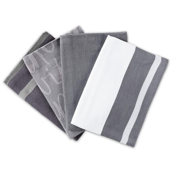 XXL-Pack Jacquard-Geschirrtuch 4er-Set