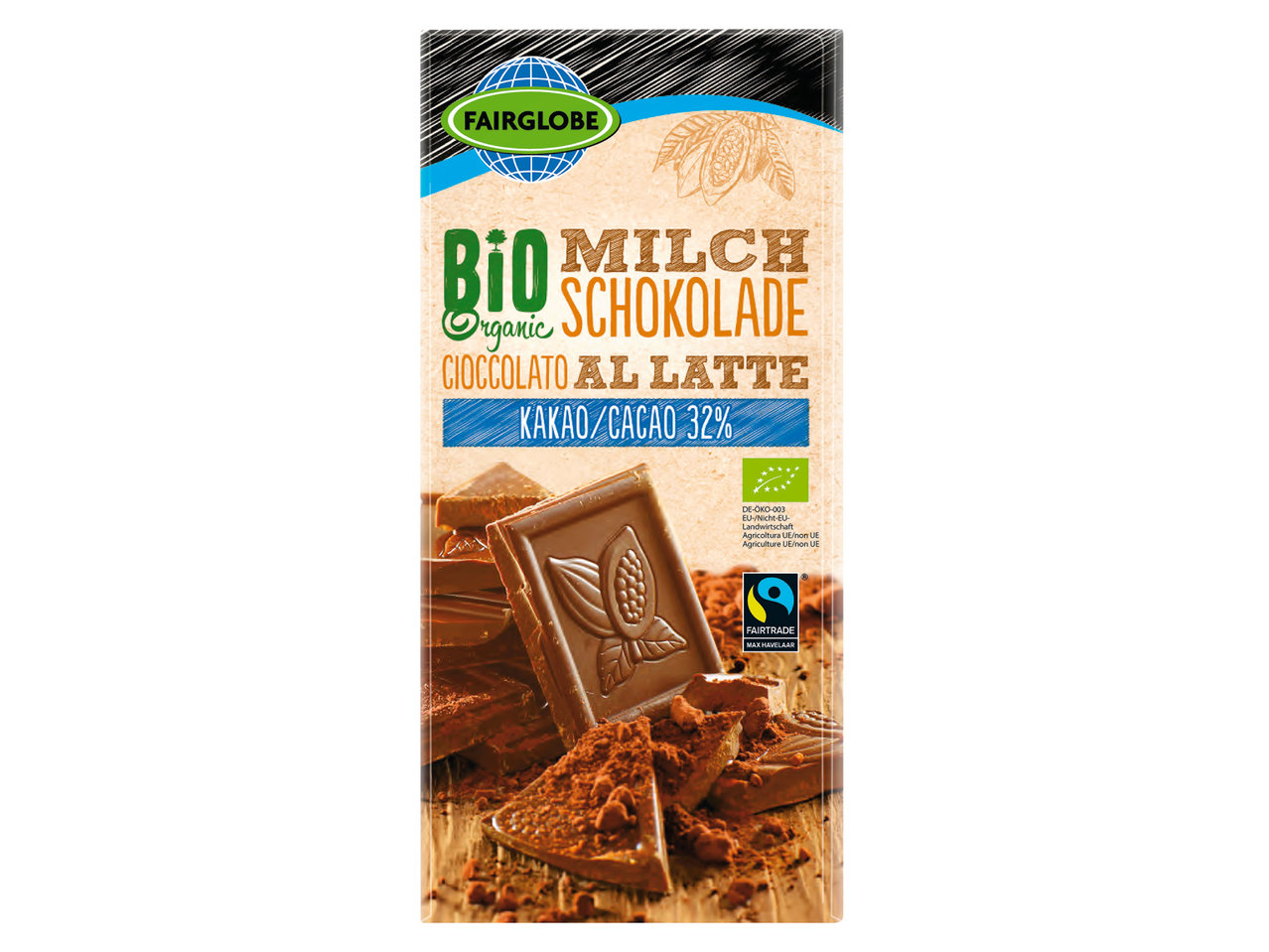 FAIRGLOBE Bio-Fairtrade Schokolade