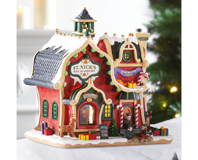 Lemax Village Scene – St Nick's Elf Academy