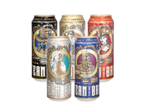 German Red, Imperial IPA, Imperial Stout, Session IPA o Weizen