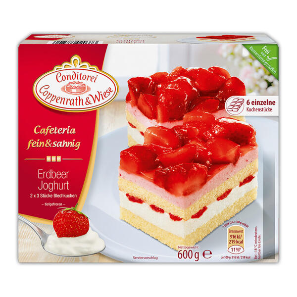 Cafeteria Sahneschnitten