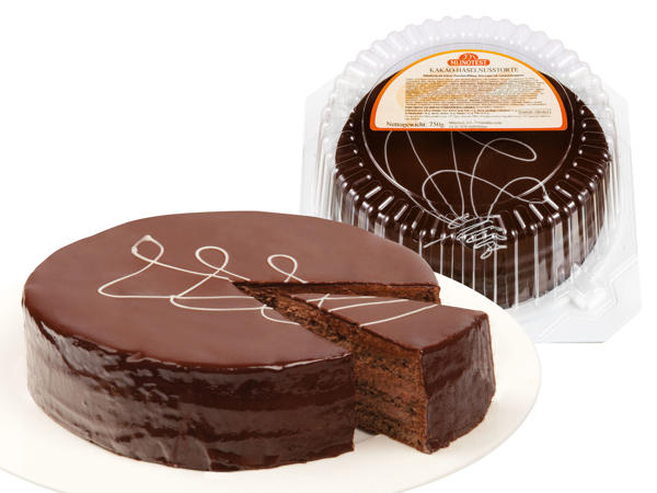 MLINOTEST Haselnuss- oder Schokoladentorte 750 g