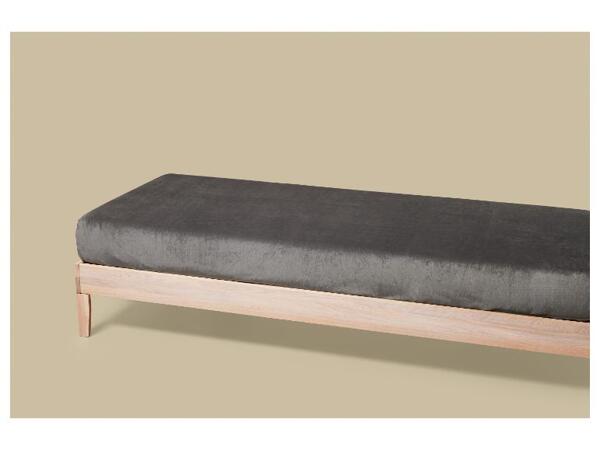 Napínací plyšové prostěradlo, 90-100 x 200 cm