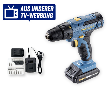 WORKZONE(R) Li-Ion Akku-Bohrschrauber 12V
