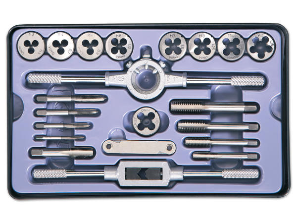 POWERFIX(R)PROFI+ Gewindebohrer-/ Schneideisen-Set, 21-teilig