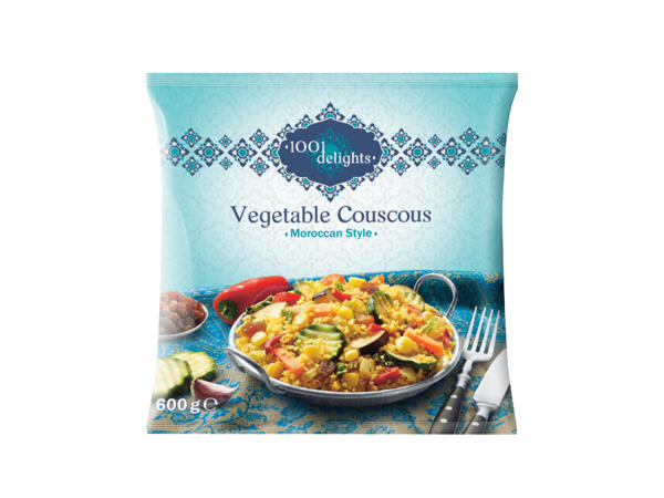 Couscous- och grönsaksrätt