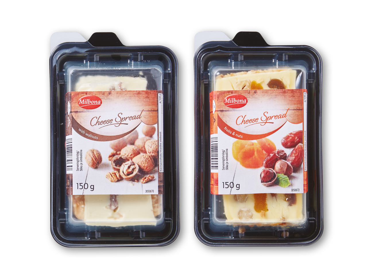 MILBONA Ost med nødder og frugt