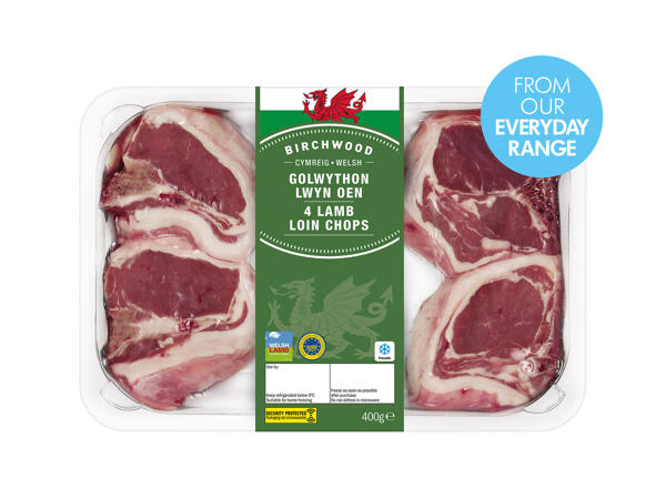 Birchwood 4 Welsh Lamb Loin Chops