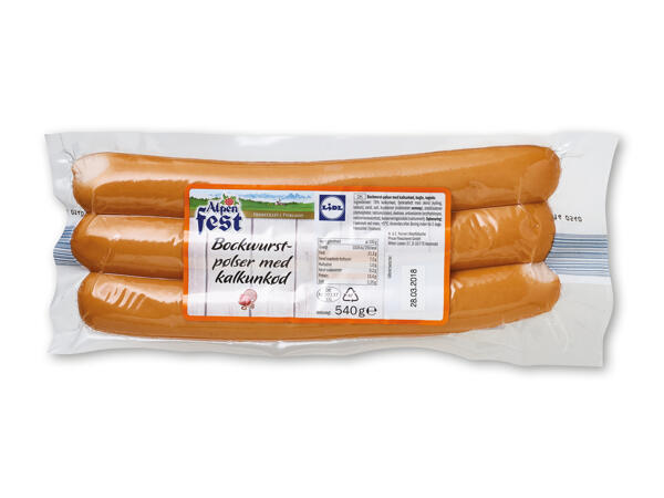 Bockwurstpølser