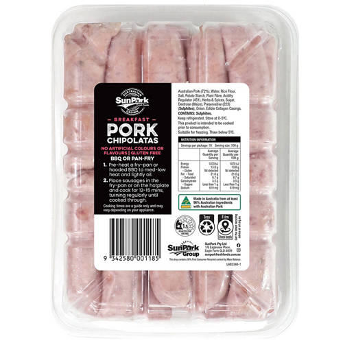 Pork Chipolatas 1kg