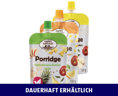 HAPPY HARVEST 
 PORRIDGE