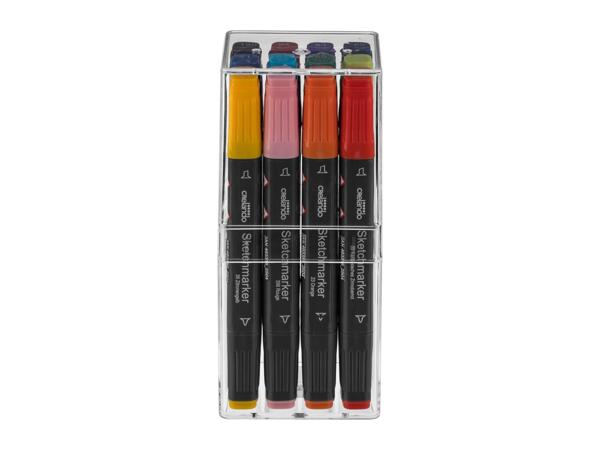 Vibrant Sketch Marker Set - 12 Pieces