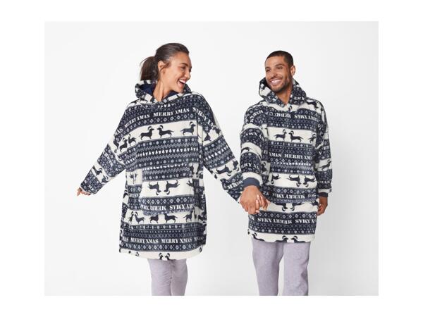 Adults' Grey Fluffy Oversized Hoodie