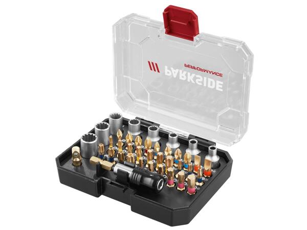 Bit set, 37 pieces or bit & socket set, 40 pieces