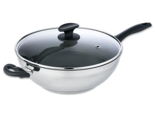 Edelstahl-Wok, Ø 32 cm