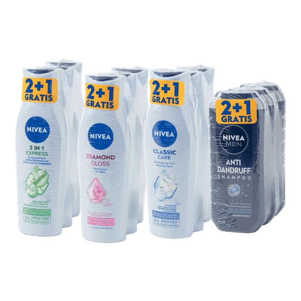 NIVEA(R) 				Shampoo, 3 St.