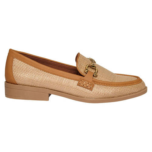 Ladies Loafer Shoes - Brown, 8