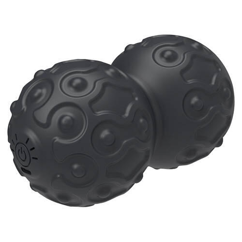 Peanut Shaped Electronic Massage Roller, Black
