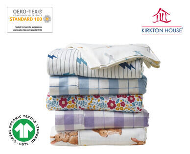 Organic Cotton Flannelette Fitted Sheet Set – Single Size