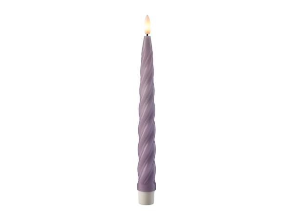 Livarno Home LED Real Wax Candles - 2 Pack - Purple