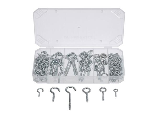 Parkside Assorted Hooks & Screw Eyes - 151 Pieces