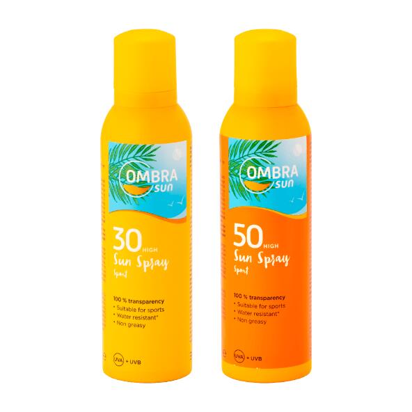 Transparent solspray