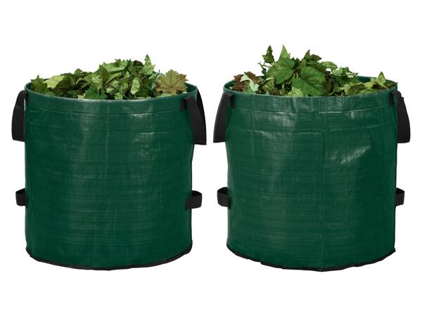 Garden foldable waste bag, 1 or 2 pieces
