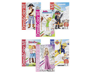 DRESS & COLOR ME MAL-/STICKERBÜCHER