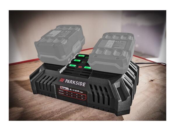 Parkside 20V Dual Battery Charger 2x 4.5A