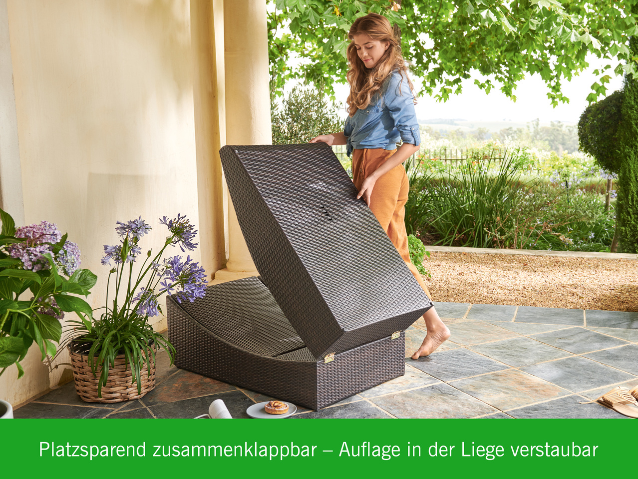 FLORABEST(R) Geflecht-Gartenliege
