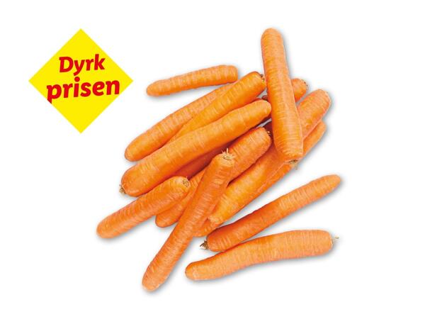 Økologiske danske gulerødder