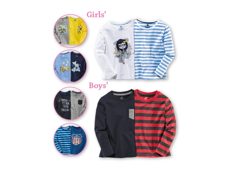 Lupilu Girls' or Boys' Long-Sleeved Tops