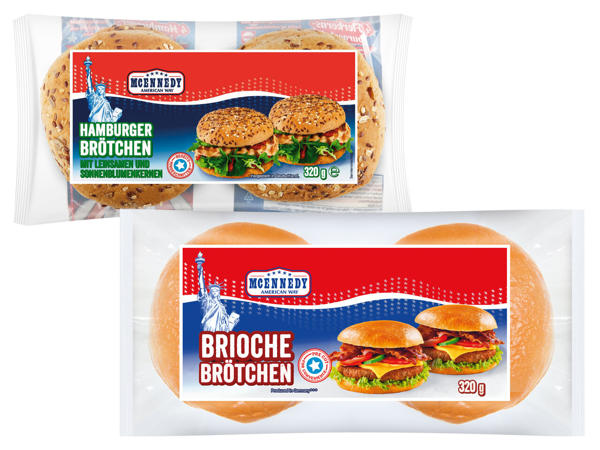 MCENNEDY Burger- oder Hot Dog Brötchen