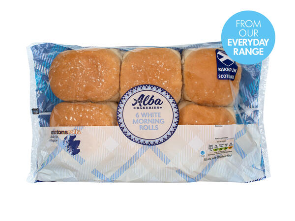 Alba Bakeries 6 White Morning Rolls