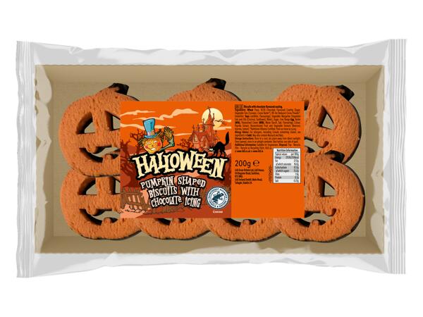 Halloween Pumpkin Shaped Biscuits