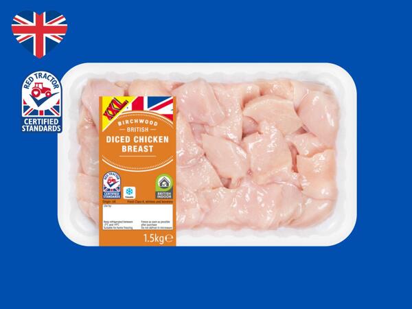 Birchwood Diced British Chicken Breast Fillets
