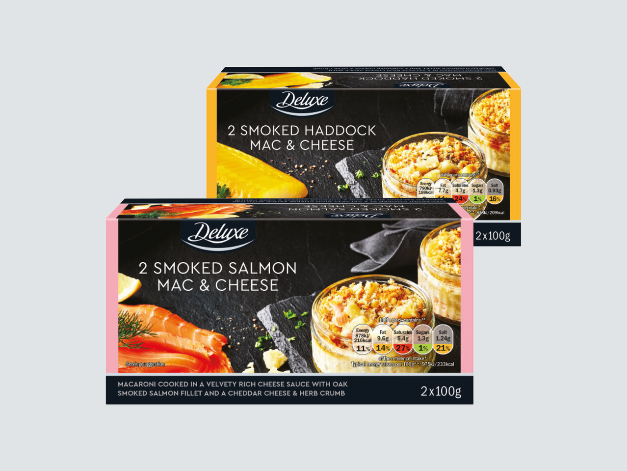 Mini Mac'n Cheese Fish in Ceramic Dish