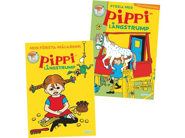 Målar-/Pysselböcker Pippi Långstrump