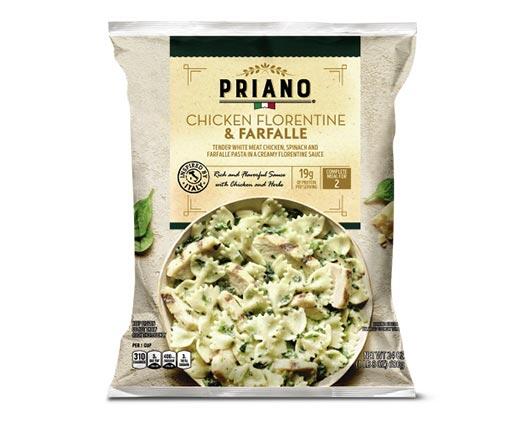Priano 
 Shrimp Scampi or Chicken Florentine