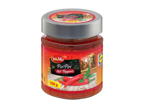 Hot peppers piri piri