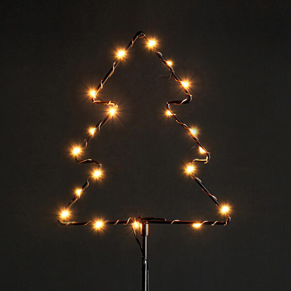 LED-Winter-Gartenstecker