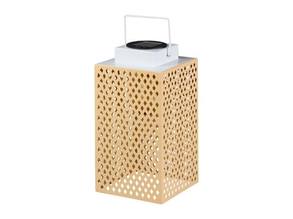 Livarno Home Beige LED Solar Lantern